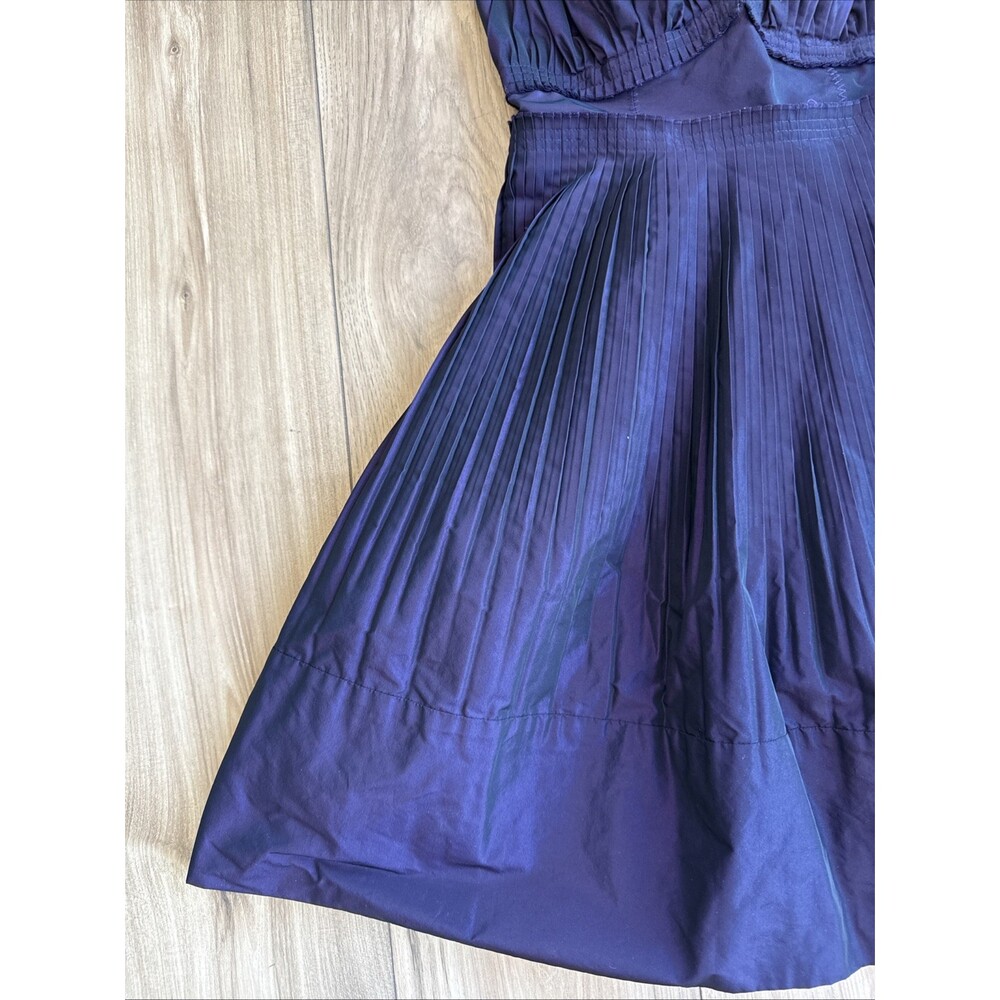 BCBGeneration Deep Purple Pleated Mini Dress - Picture 3 of 8